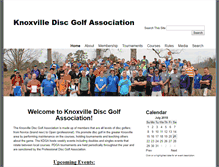 Tablet Screenshot of knoxdiscgolf.org